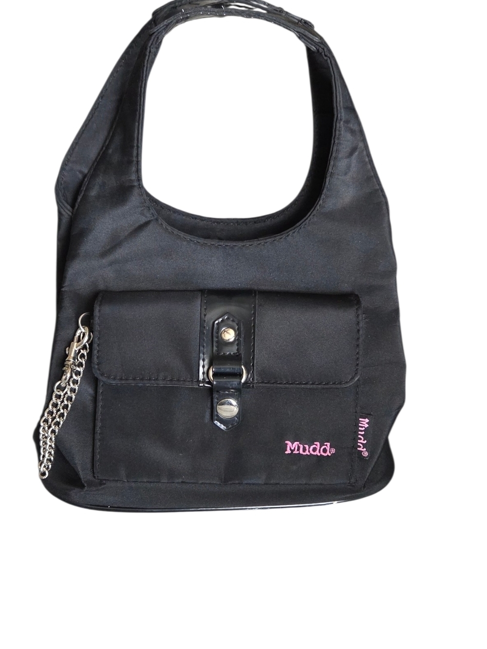 Mudd  Bag with Pink Logo and Chain Accent